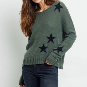 Rails Perci Sweater - Olive Black Stars